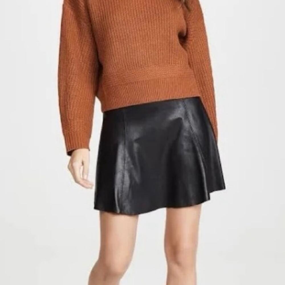 SPANX Glossy Black Skater Skirt